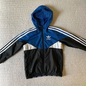 adidas Boys Windbreaker Jacket - Size 4-5Y